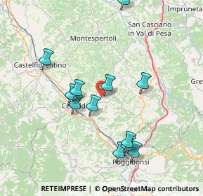 Mappa Via di Tavolese, 50052 Impruneta FI, Italia (7.59833)