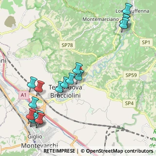 Mappa Via Pernina, 52028 Terranuova Bracciolini AR, Italia (2.81944)
