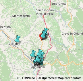 Mappa Via del Mocale, 50028 Tavarnelle Val di Pesa FI, Italia (7.24)