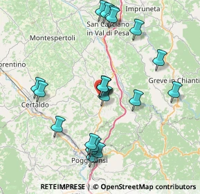Mappa Via del Mocale, 50028 Tavarnelle Val di Pesa FI, Italia (8.358)