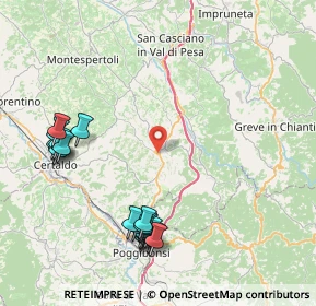 Mappa Via del Mocale, 50028 Tavarnelle Val di Pesa FI, Italia (10.017)