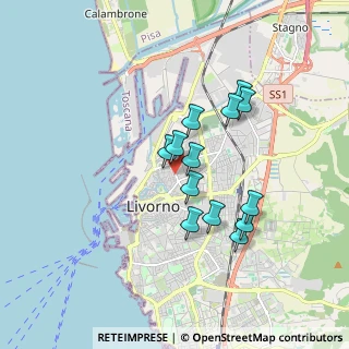 Mappa Via Palestro, 57122 Livorno LI, Italia (1.48462)