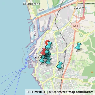 Mappa Via Palestro, 57122 Livorno LI, Italia (1.38)