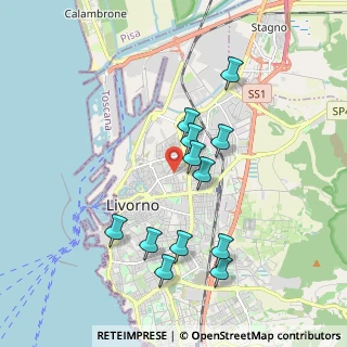 Mappa Via Giovanni Guarducci, 57122 Livorno LI, Italia (1.84167)