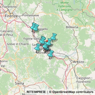 Mappa Via Dalla Chiesa Generale Carlo Alberto, 52028 Terranuova Bracciolini AR, Italia (6.72417)