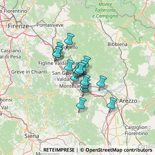 Mappa Via Dalla Chiesa Generale Carlo Alberto, 52028 Terranuova Bracciolini AR, Italia (8.31941)