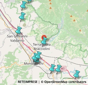 Mappa Via Dalla Chiesa Generale Carlo Alberto, 52028 Terranuova Bracciolini AR, Italia (5.3225)