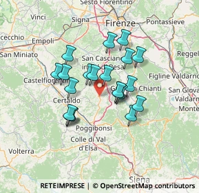 Mappa Via S. Allende, 50028 Tavarnelle Val di Pesa FI, Italia (10.8855)