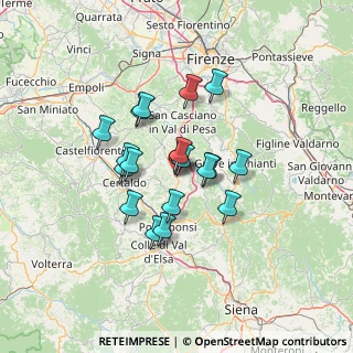Mappa Via S. Allende, 50028 Tavarnelle Val di Pesa FI, Italia (10.35474)