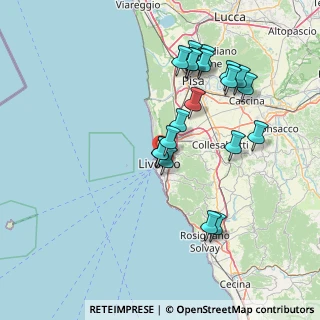 Mappa Via Santa Vigilia, 57122 Livorno LI, Italia (15.2315)