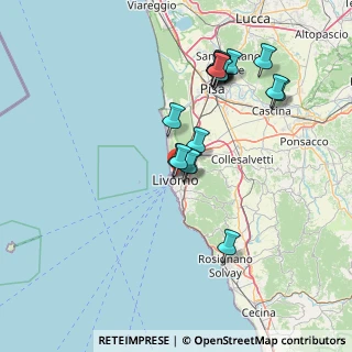 Mappa Via Santa Vigilia, 57122 Livorno LI, Italia (14.75444)