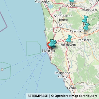 Mappa Via Giuseppe Bandi, 57122 Livorno LI, Italia (40.824)