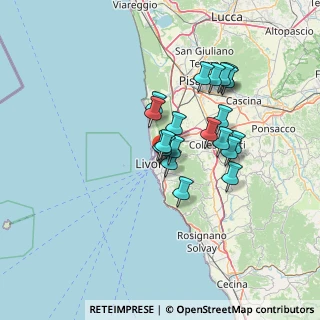 Mappa Via Giuseppe Bandi, 57122 Livorno LI, Italia (10.8545)