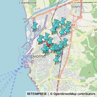 Mappa Via Giuseppe Bandi, 57122 Livorno LI, Italia (1.277)