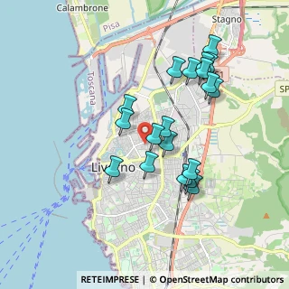 Mappa Via Giuseppe Bandi, 57122 Livorno LI, Italia (1.76158)