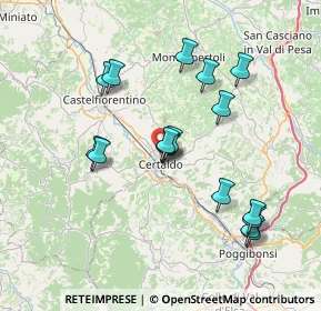 Mappa Via Pace da Certaldo, 50052 Certaldo FI, Italia (7.22529)