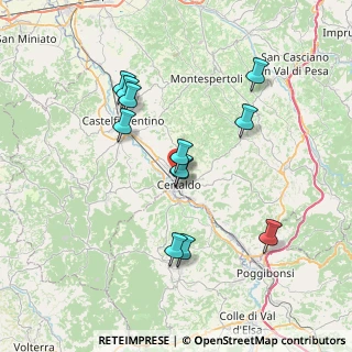 Mappa Via Giovanni Amendola, 50052 Certaldo FI, Italia (7.00833)