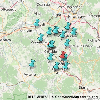 Mappa Via Giovanni Amendola, 50052 Certaldo FI, Italia (11.4525)