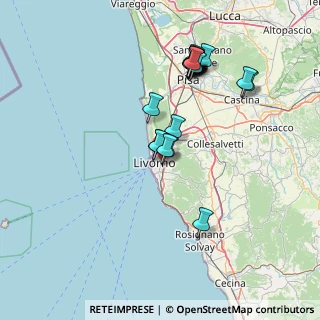 Mappa Via del Panificio, 57122 Livorno LI, Italia (14.6505)