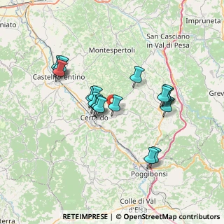 Mappa Località La Buca di Sciano, 50052 Certaldo FI, Italia (6.61556)