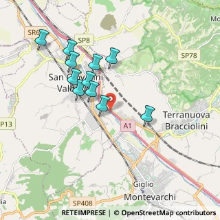 Mappa Autostrada del Sole, 52028 San Giovanni Valdarno AR, Italia (1.73818)