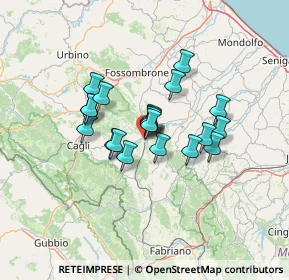 Mappa Piazza Italia, 61045 Pergola PU, Italia (9.883)