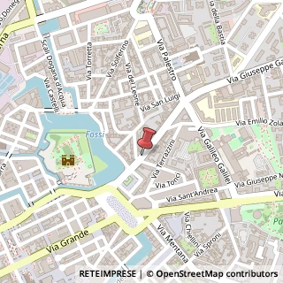 Mappa Via Giuseppe Garibaldi,  36, 57122 Livorno, Livorno (Toscana)