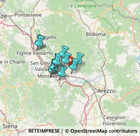 Mappa Strada Comunale della Traiana, 52028 Terranuova Bracciolini AR, Italia (8.09083)