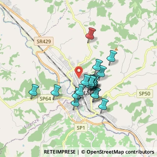 Mappa Via Fratelli Rosselli, 50052 Certaldo FI, Italia (1.425)