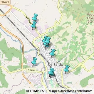 Mappa Via Fratelli Rosselli, 50052 Certaldo FI, Italia (0.82)