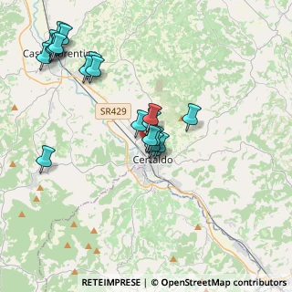 Mappa Via Fratelli Rosselli, 50052 Certaldo FI, Italia (4.2735)