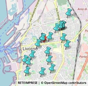 Mappa Via de Larderel, 57125 Livorno LI, Italia (0.9305)