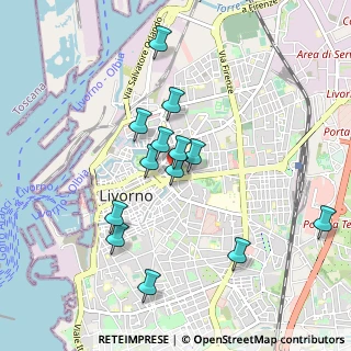 Mappa Via de Larderel, 57125 Livorno LI, Italia (0.87462)