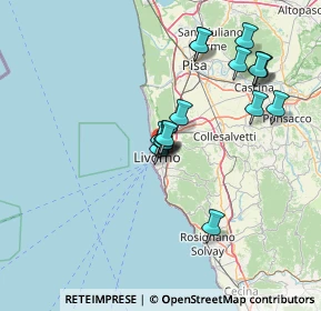 Mappa Via de Larderel, 57125 Livorno LI, Italia (13.33882)