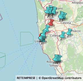 Mappa Via de Larderel, 57125 Livorno LI, Italia (15.192)