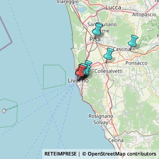 Mappa Via de Larderel, 57125 Livorno LI, Italia (7.84182)