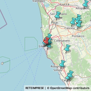 Mappa Via de Larderel, 57125 Livorno LI, Italia (18.0075)