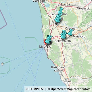Mappa Via de Larderel, 57125 Livorno LI, Italia (11.57813)