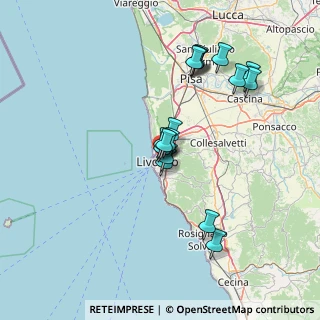 Mappa Via de Larderel, 57125 Livorno LI, Italia (13.31353)