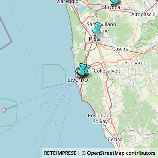 Mappa Via de Larderel, 57125 Livorno LI, Italia (22.41636)
