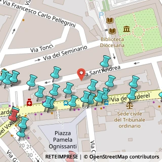 Mappa Via de Larderel, 57125 Livorno LI, Italia (0.07407)