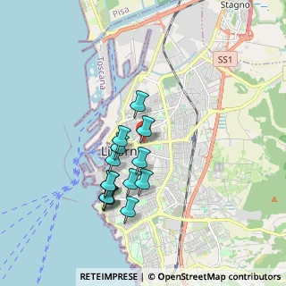 Mappa Via de Larderel, 57125 Livorno LI, Italia (1.63)