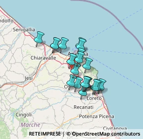 Mappa Autostrada Adriatica, 60131 Ancona AN, Italia (9.87)