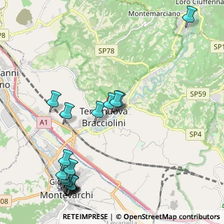 Mappa Via Montegrappa, 52028 Terranuova Bracciolini AR, Italia (2.8725)