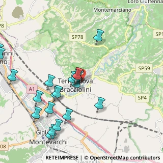 Mappa Via Montegrappa, 52028 Terranuova Bracciolini AR, Italia (2.3945)