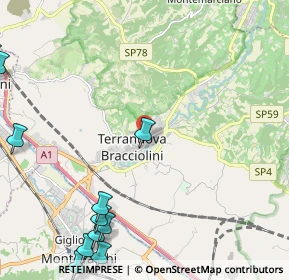 Mappa Piazza Le Fornaci, 52028 Terranuova Bracciolini AR, Italia (3.41182)