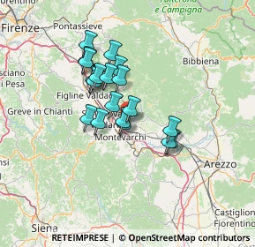 Mappa Piazza Le Fornaci, 52028 Terranuova Bracciolini AR, Italia (10.57632)