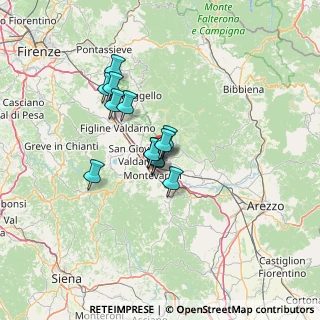 Mappa Piazza Le Fornaci, 52028 Terranuova Bracciolini AR, Italia (9.34692)