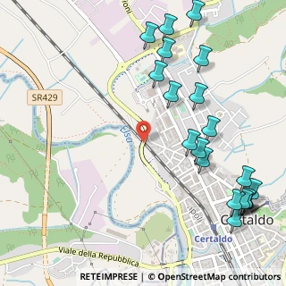 Mappa Via Falcone e Borsellino, 50052 Certaldo FI, Italia (0.7125)