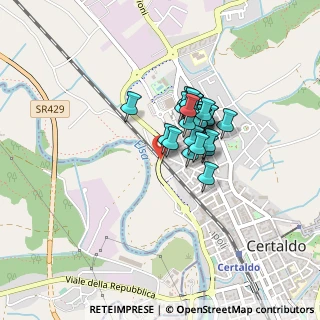 Mappa Via Falcone e Borsellino, 50052 Certaldo FI, Italia (0.268)